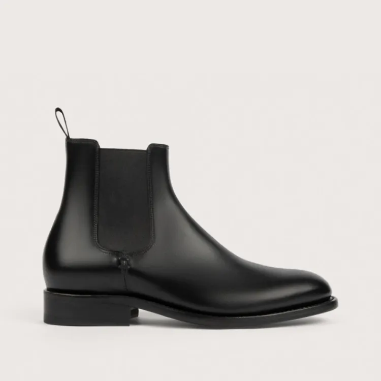 Sale Heschung Chelsea Boots Frêne BoxcolorisNoir,semelleCuir