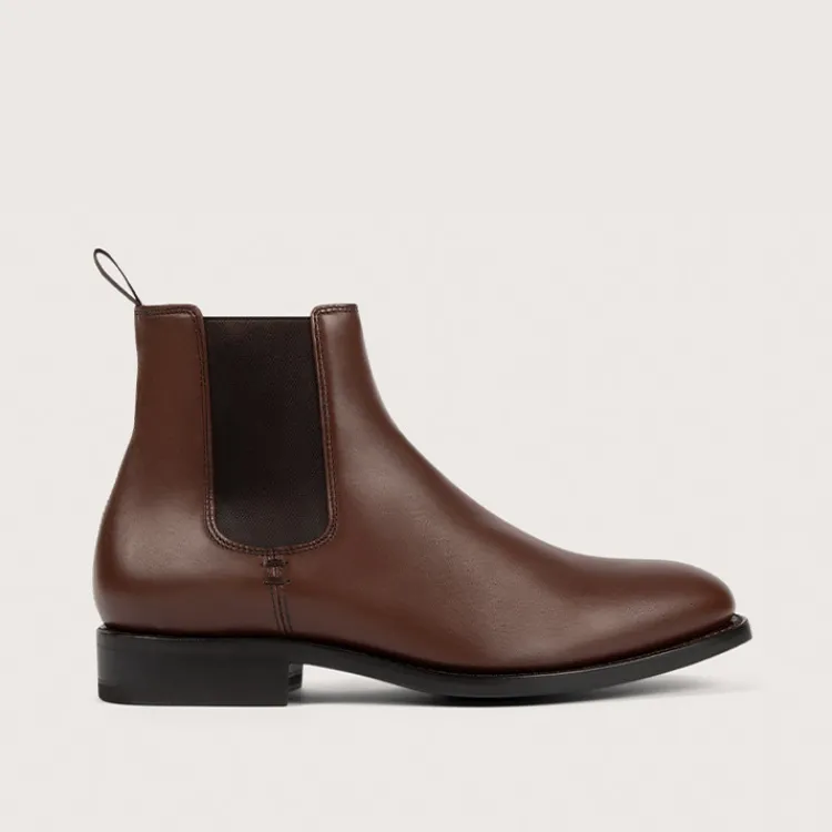 Flash Sale Heschung Chelsea Boots Frêne KidcalfcolorisChocolat,semelleCuir