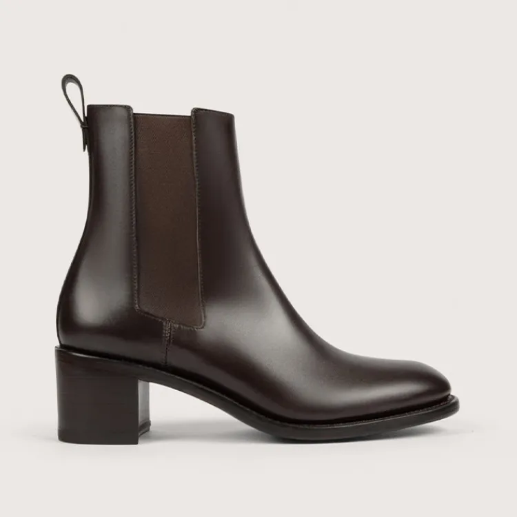 Online Heschung Chelsea Boots Maud BoxcolorisMoro,semelleCuir