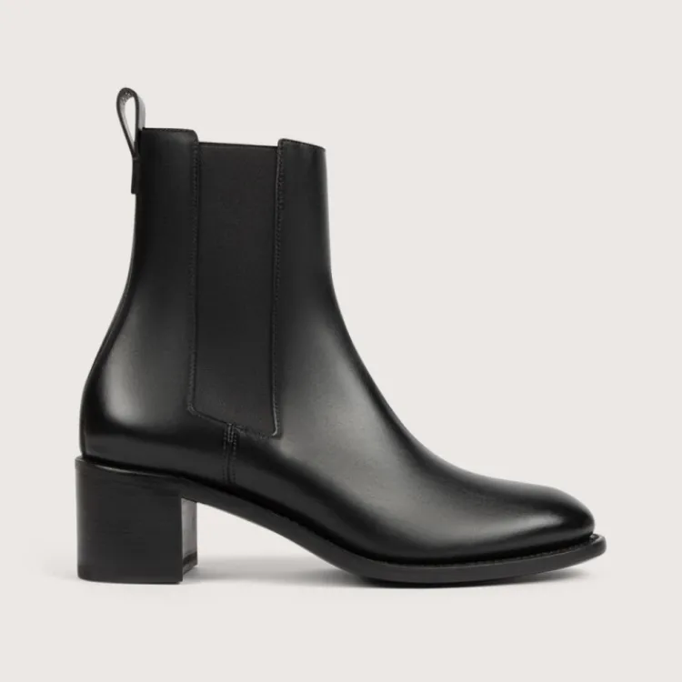 Hot Heschung Chelsea Boots Maud BoxcolorisNoir,semelleCuir