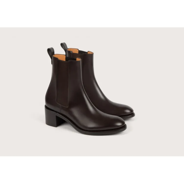 Online Heschung Chelsea Boots Maud BoxcolorisMoro,semelleCuir