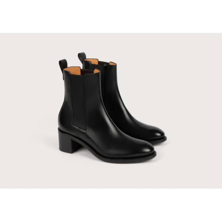 Hot Heschung Chelsea Boots Maud BoxcolorisNoir,semelleCuir