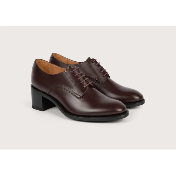 Cheap Heschung Derby Marcia KidcalfcolorisAubergine,semelleCuir