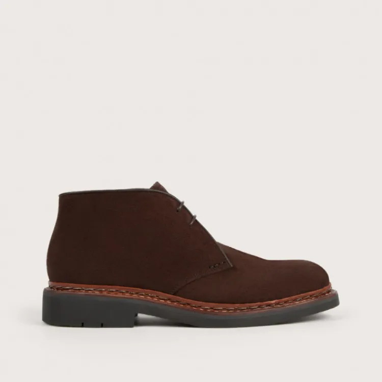 Best Heschung Desert Boot Genêt HydrovelourscolorisCafu00e9,semelleHu00e9vu00e9a