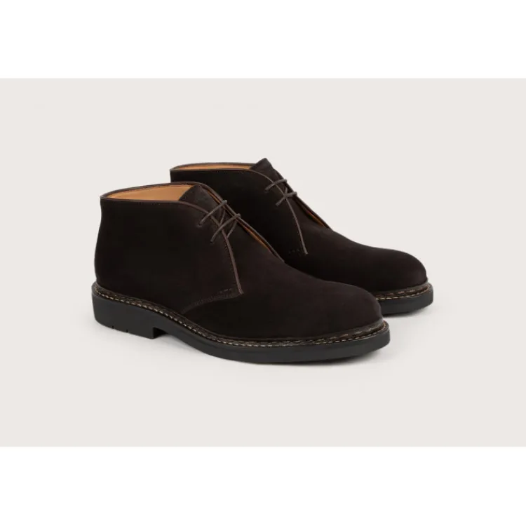 Clearance Heschung Desert Boot Genêt HydrovelourscolorisMoro,semelleHu00e9vu00e9a