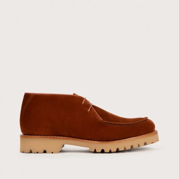 New Heschung Desert Boot Pilea VelourscolorisRouille,semelleG-Light