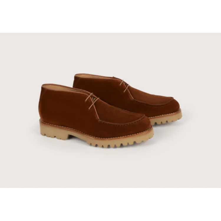 New Heschung Desert Boot Pilea VelourscolorisRouille,semelleG-Light