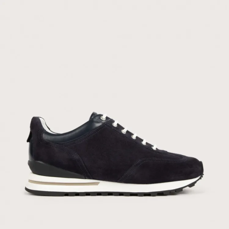 Hot Heschung Sneakers Athi HydrovelourscolorisNavy,semelleTrainer